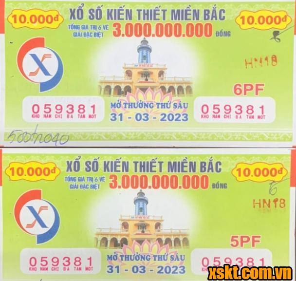XSMB: Khách hàng ở Hà Nội trúng 1 vé giải đặc biệt 500 triêu đồng