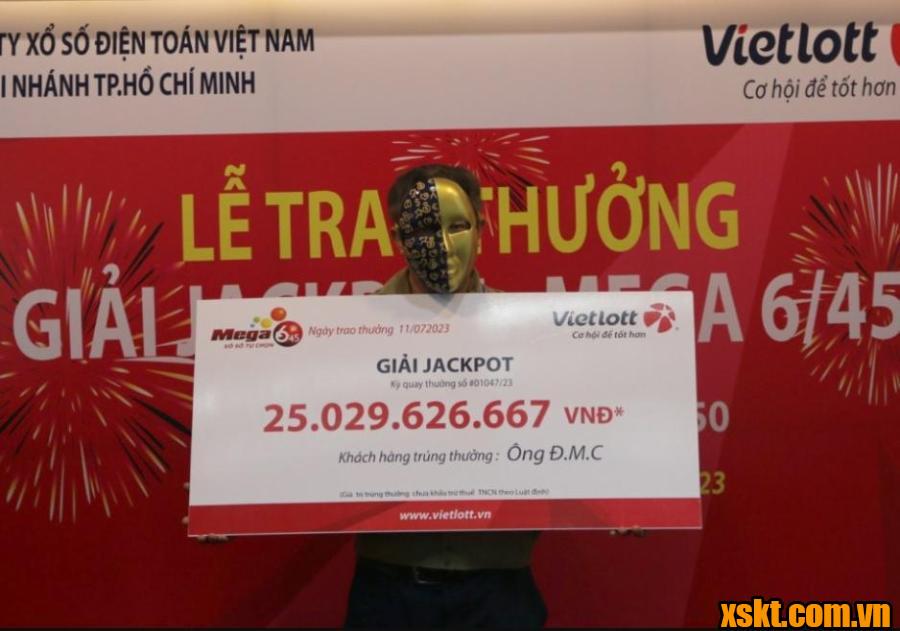 Vietlott: Trao thưởng 25 tỷ đồng cho khách hàng ở TP.HCM