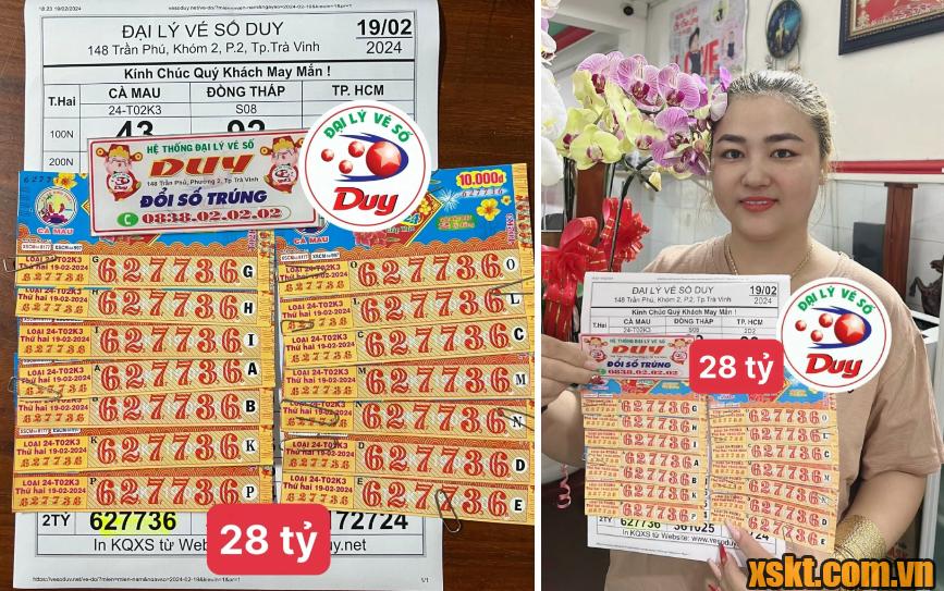 Thực hư thông tin đại lý Trà Vinh đổi thưởng 14 vé số trúng độc đắc ngày vía Thần Tài