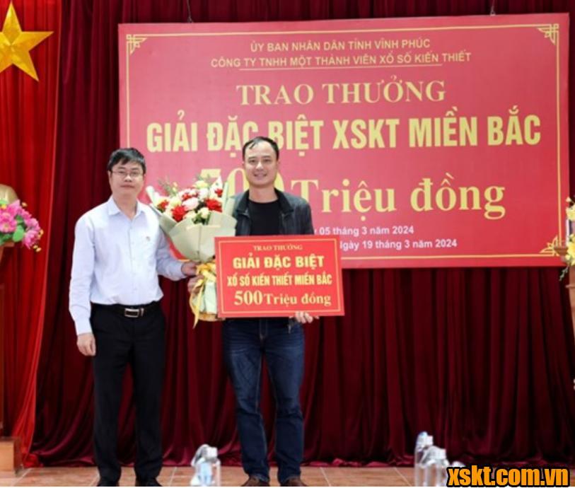 XSMB: Trao thưởng 500 triệu đồng cho khách hàng ở Vĩnh Phúc