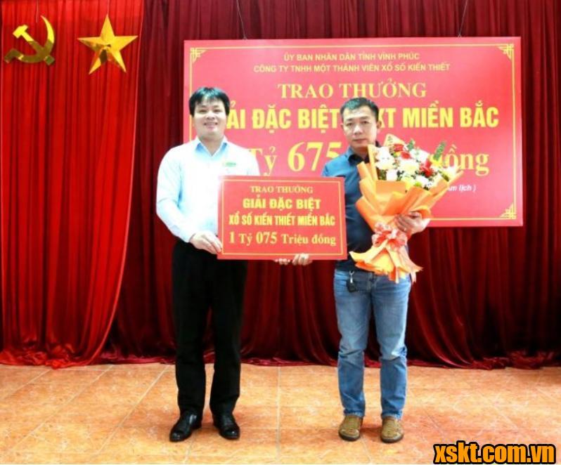 XSMB: Trao thưởng hơn 1 tỷ đồng cho khách hàng Vĩnh Phúc