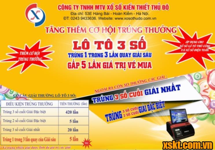 Đã có khách hàng trúng 2,9 tỷ đồng xổ số lô tô 3 số